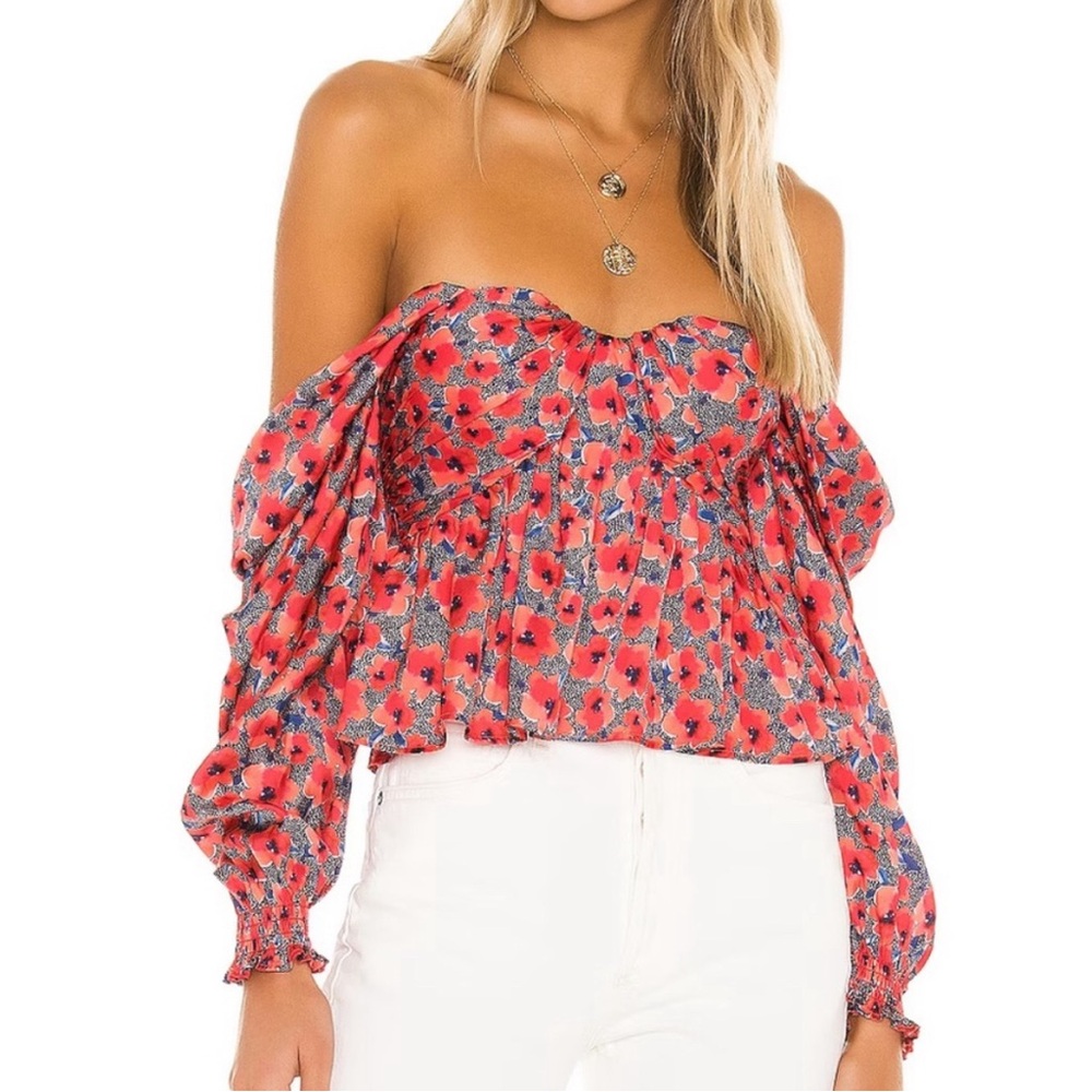 Revolve x House of Harlow 1960 Burna Blouse size XXS